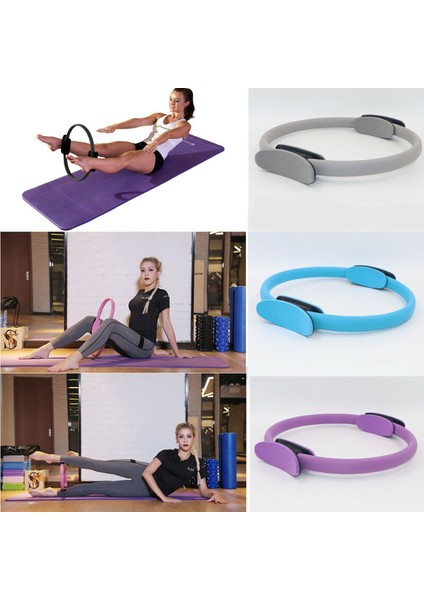 Gri Stil Direnç Pilates Yüzükler Sihirli Daire Vücut Spor Fitness Ağırlık Egzersiz Jimnastik Aerobik Fitness Tekerlek Kolu Yoga Kiti Yüzük (Yurt Dışından) fiyatları