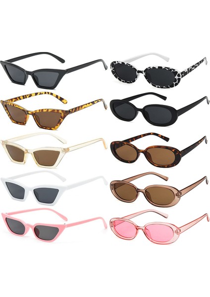 Renk 18 Tarzı Vintage Kedi Göz Güneş Gözlüğü Moda Küçük Çerçeve Gözlük Sokak Gözlükleri Lüks Trend Güneş Gözlüğü UV400 Güneş Tonları Kadınlar (Yurt Dışından) fiyatları