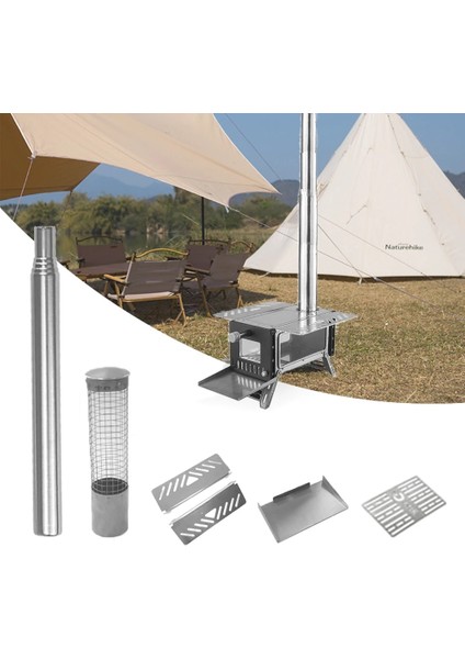 Kül Tablası Tarzı Taşınabilir Kamp Çadırı Odun Sobası Aksesuarları Odun Sobası Çerçeve Baca Kapağı Aracı Yürüyüş Pişirme Odun Sobası Aksesuarı (Yurt Dışından) fiyatları