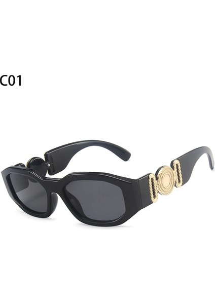 A-C01 Stili Kadın Steampunk Güneş Gözlüğü Trendy Moda Tasarımı Küçük Çerçeve Dikdörtgen UV400 Koruma Erkek Gözlük Bisiklet Güneş Gözlükleri Shades (Yurt Dışından)