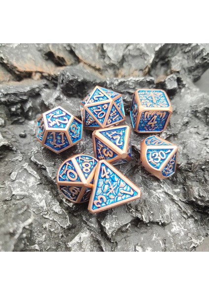 NO.335 Tarzı Yeni Stil Galaxy Metal D&d Zar, Metal Dnd Zar, Çokyüzlü Metal Zar Seti, Rol Yapma Oyunu Için Mtg Pathfinder (Yurt Dışından)