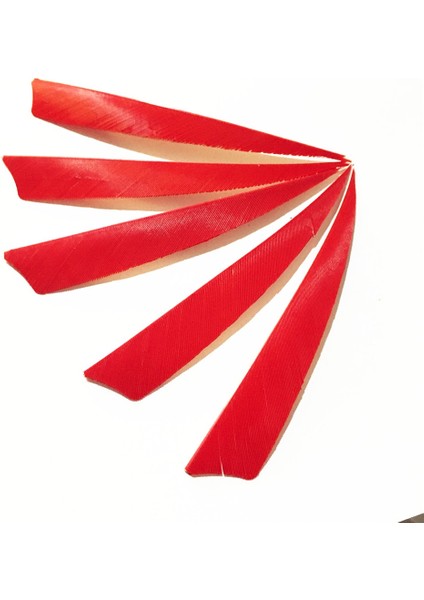 Kırmızı Stil Inch Right Feather 9coloreld Turkey Feathers Arrow Feather Fletching Ahşapbambucarbon Arrow Okçuluk Için (Yurt Dışından)
