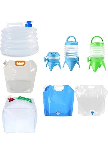 Mavi 5l Stili L Kapasiteli Açık Katlanabilir Su Torbası Taşınabilir Sürüş Su Torbası Konteyner Kamp Piknik Yürüyüşü Için Musluklu (Yurt Dışından) modelleri