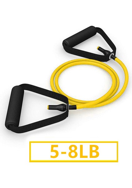 Sarı Stil 120CM Yoga Çekme Halatı Elastik Direnç Bantları Halat Lastik Bantlar Fitness Ekipmanları Egzersiz Tüpü Egzersiz Kuvvet Eğitimi (Yurt Dışından)