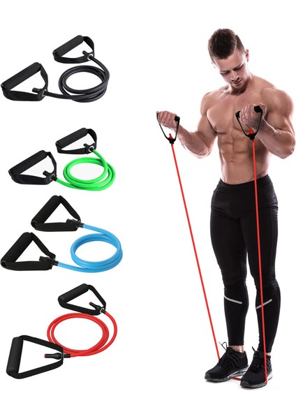 Sarı Stil 120CM Yoga Çekme Halatı Elastik Direnç Bantları Halat Lastik Bantlar Fitness Ekipmanları Egzersiz Tüpü Egzersiz Kuvvet Eğitimi (Yurt Dışından) fiyatları