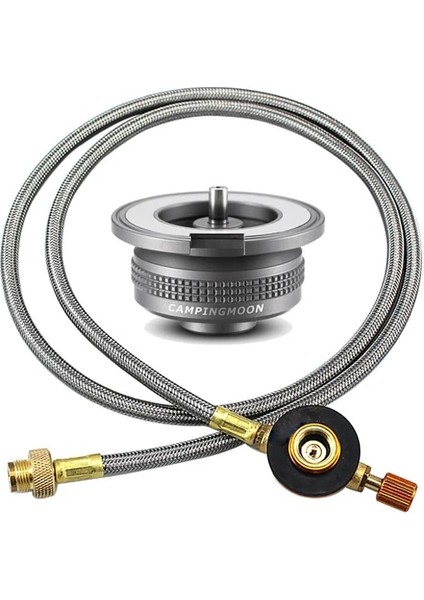 Adaptör ve Tüp Stili Açık Soba Gaz Adaptörü Bölünmüş Soba Dönüştürücü Gaz Tankı Adaptörü Kamp Pişirme Için Amping Ekipmanları Aksesuarları (Yurt Dışından)