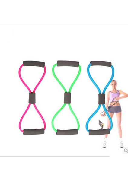 Yeşil Stil Direnç Eğitim Bantları Yoga 8 Tipi Vücut Geliştirme Fitness Ekipmanları Için Tüp Egzersiz Egzersizi (Yurt Dışından) fiyatları