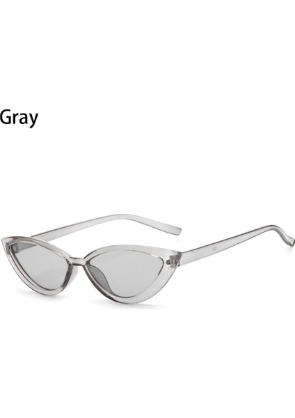Gri Tarzı Yeni Moda Yangın Alev Güneş Gözlüğü Kadın Erkek Çerçevesiz Kedi Gözü UV400 Güneş Gözlükleri Lüks Hollow Shades Streetwear Gözlük (Yurt Dışından)