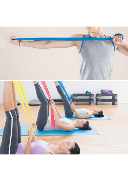Sarı Stil Doğa Sporları Yoga Pilates Streç Direnç Bandı Egzersiz Fitness Bandı Eğitim Elastik Egzersiz Fitness Kauçuk 150CM (Yurt Dışından) fırsatları