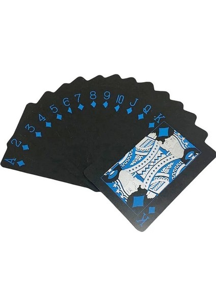 Mavi Stil 24 K Altın Poker Oyun Grubu Altın Folyo Poker Seti Plastik Kart Su Geçirmez Kart Magic Aile ve Arkadaşların Oynaması Için Uygun (Yurt Dışından)