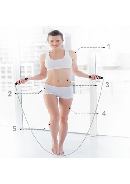 Mavi Stil Spor Atlama Ipi Fitness Atlama Ipi Akülü Ip Atlama Ipi Sayılabilir Pvc Malzeme Kaymaz Fitness Ekipmanları (Yurt Dışından) indirimleri