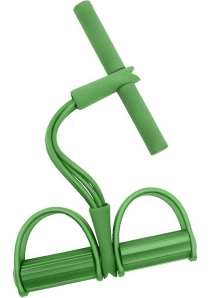 Yeşil Stil 4 Tüp Güçlü Fitness Yoga Direnç Bantları Lateks Pedalı Sit-Up Yoga Fitness Dişli Çekme Pedalı (Yurt Dışından)