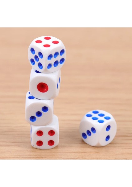 Zarlar Plastik Beyaz Oyun Zarları Standart Altı Taraflı Karar Veren Doğum Günü Partileri Masa Oyunu Boş Zaman ve Eğlence (Yurt Dışından) fırsatları