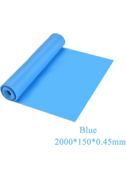 Mavi Stil 1500X150X0.5MM Yoga Pilates Streç Direnç Bandı Egzersiz Fitness Bandı Eğitim Elastik Egzersiz Fitness Kauçuğu 200CM Doğal Kauçuk Spor Salonu (Yurt Dışından)