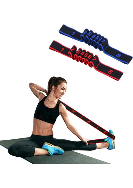 Mavi Stil Profesyonel Jimnastik Yetişkin Latin Antrenman Bantları Çok Fonksiyonlu Pilates Yoga Streç Direnç Bantları Fitness Elastik Bant (Yurt Dışından) fırsatları