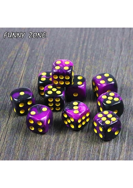 No.6 Tarzı Dıce Gemmm D6 Blok Set Oyun Standart Altı Taraflı Karar Veren Doğum Günü Partileri Için Rpg Die Oyuncak (Yurt Dışından)
