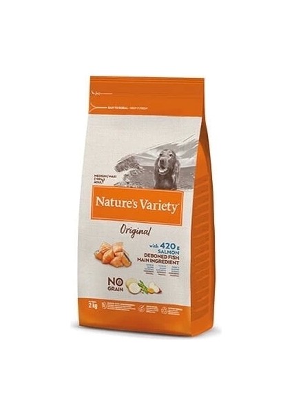 Natures Variety Tahılsız Somonlu Orta ve Büyük Irk Yetişkin Köpek Maması 2 kg