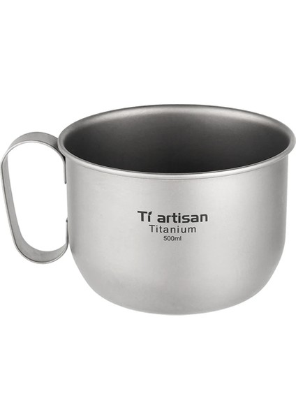 Gösteri Tarzı Olarak 500ML Kamp Kupa Titanyum Bardak Turist Sofra Gereçleri Açık Mutfak Ekipmanları Seyahat Pişirme Seti Tencere Yürüyüş (Yurt Dışından) fırsatları