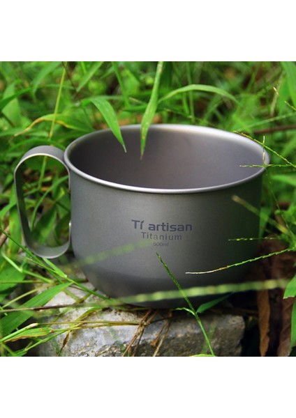 Gösteri Tarzı Olarak 500ML Kamp Kupa Titanyum Bardak Turist Sofra Gereçleri Açık Mutfak Ekipmanları Seyahat Pişirme Seti Tencere Yürüyüş (Yurt Dışından) indirimleri