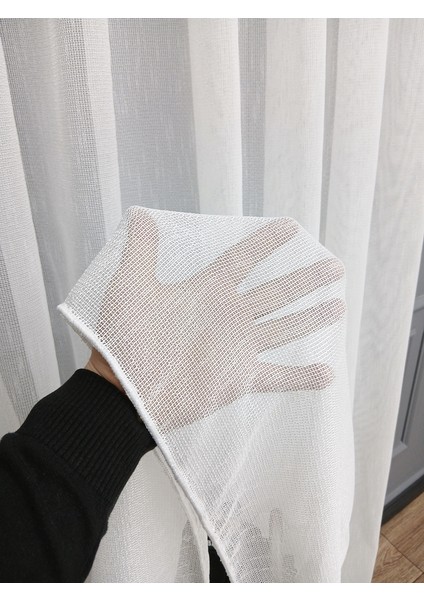 Exculusive Melike Ütü Istemez Kırışmaz Sade 2kat Pileli Tül Perde