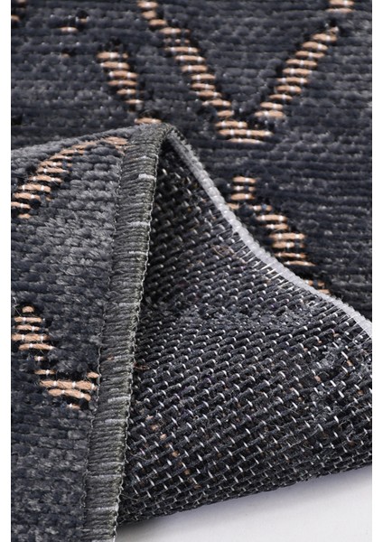 Akasya Antrasit Baklava Desenli Halı – Yumuşak, Kaymaz, Yıkanabilir ve Şık Tasarım - 75 x 300 cm fırsatları