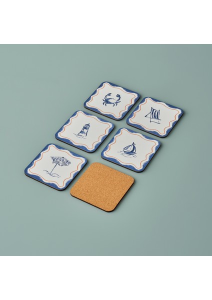 Marine 6'lı Bardak Altlığı (10X10 Cm) fiyatları