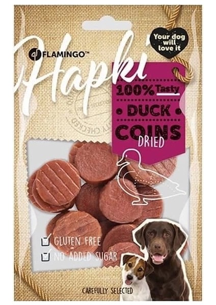 Flamingo Hapki Glutensiz Ördekli Coin Köpek Ödülü 85 gr