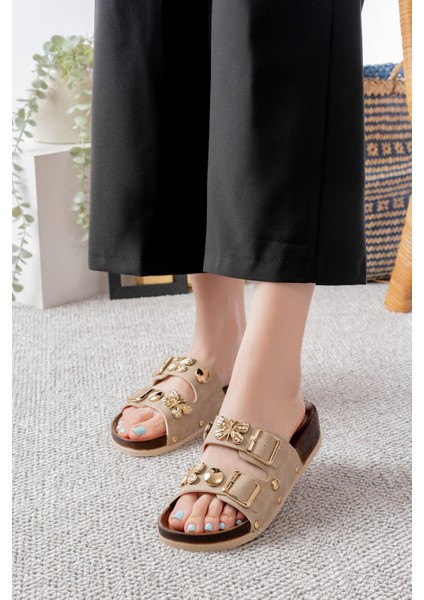 Günlük Ortopedik Terlik Kelebek Figürlü Orta Yaş Genç Ev & Dışarı Terliği