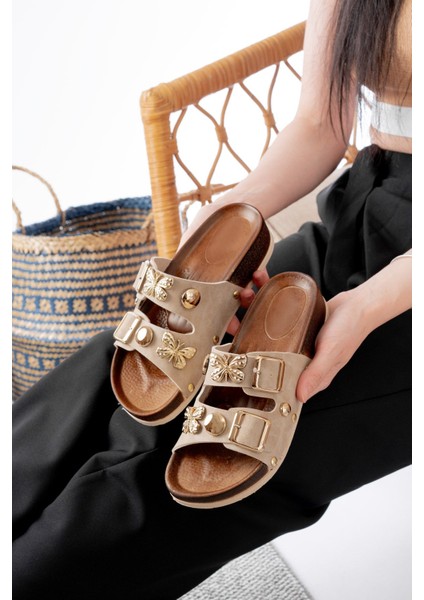 Günlük Ortopedik Terlik Kelebek Figürlü Orta Yaş Genç Ev & Dışarı Terliği modelleri