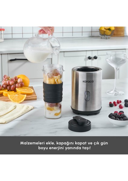 Smooth And Move Inox 350W Personal Kişisel Smoothie Blender