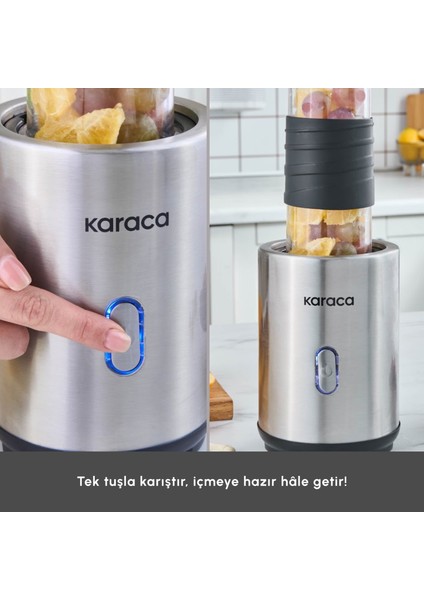 Smooth And Move Inox 350W Personal Kişisel Smoothie Blender
