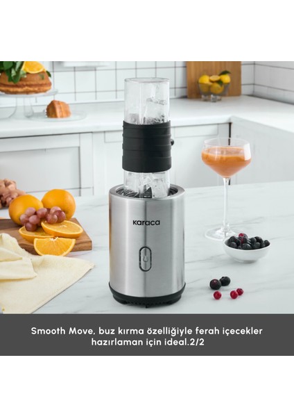 Smooth And Move Inox 350W Personal Kişisel Smoothie Blender