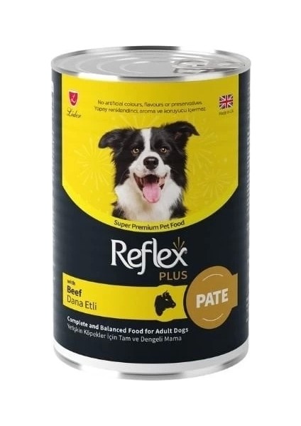 Reflex Plus Pate Içinde Dana Etli Yetişkin Konserve Köpek Maması 395 gr