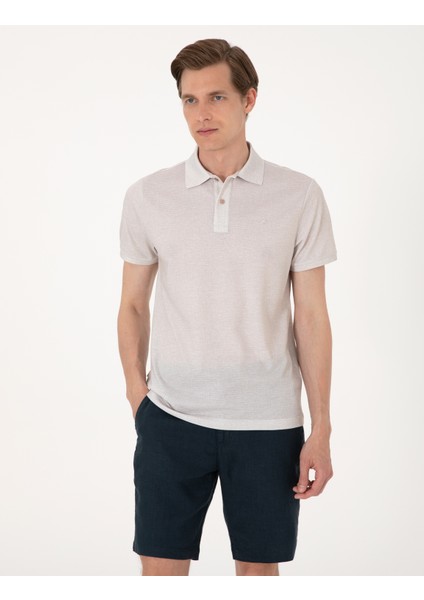 Erkek Bej Slim Fit Tişört 50306060-VR011 modelleri