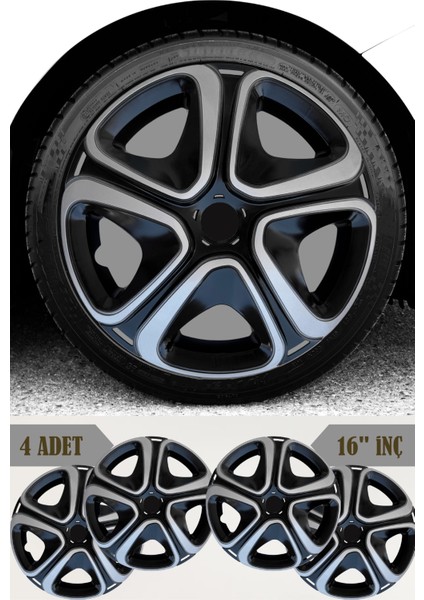 Ford B Max C Max x Max 16'' Inç Jant Kapağı 4 Adet Çift Renk 313