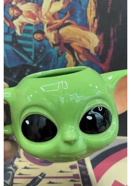 Baby Yoda Kupa Bardak 3D Tasarım Kupa Bardak Hediyelik Kupa