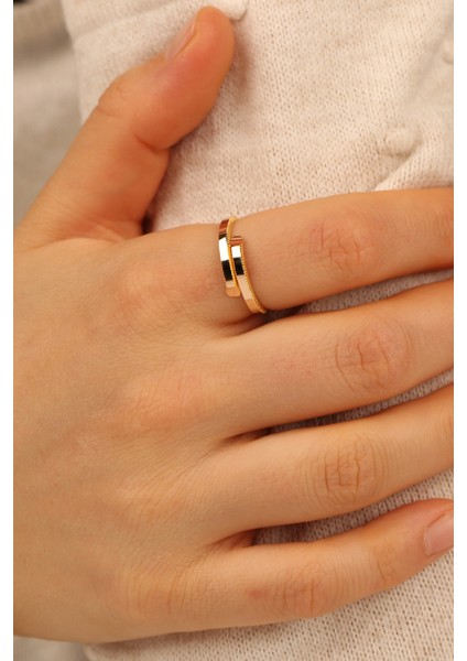 Ajda Aynalı Altın Yüzük ÇGKY0031 fırsatları