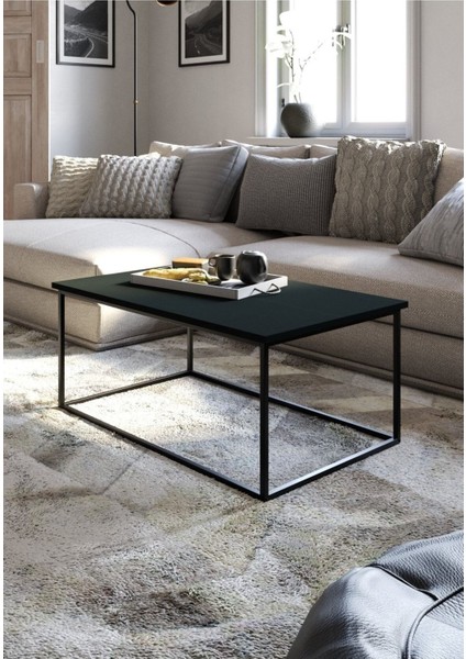 Martina Orta Sehpa | Siyah | 90X60X40 cm