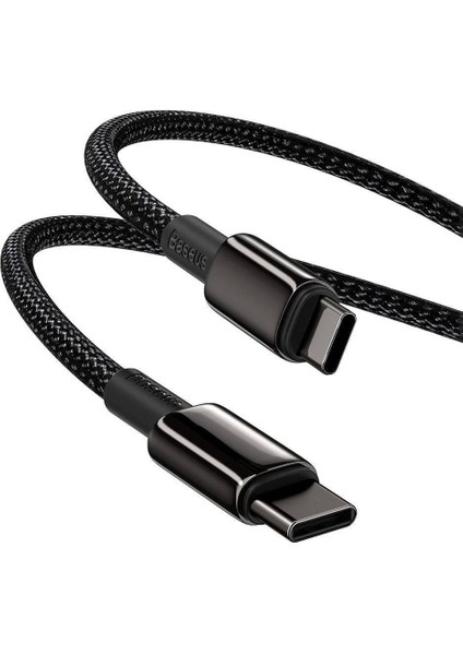 Tungsten Gold Hızlı Şarj Data Kablosu Type-C To Type-C 100W 2m Siyah modelleri