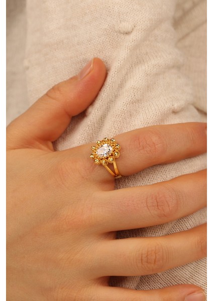 Dorikalı Tektaş Altın Yüzük ÇGLY0032 fiyatları