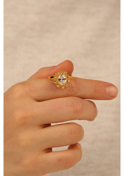 Dorikalı Tektaş Altın Yüzük ÇGLY0032 modelleri