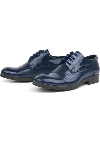 Lacivert Rugan Bağcıklı Çocuk Oxford Klasik Ayakkabı fırsatları