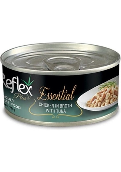 Reflex Plus Ton Balık ve Tavuklu Yetişkin Konserve Kedi Maması 70 gr