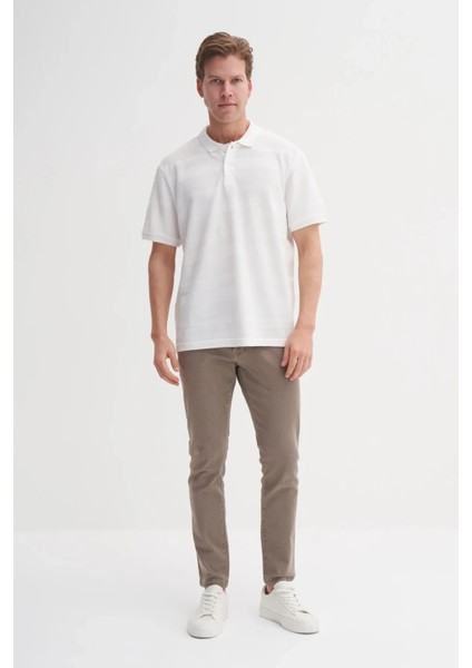 Cazador Polo Yaka Regular Fit Örme Çizgi Dokulu Tişört modelleri