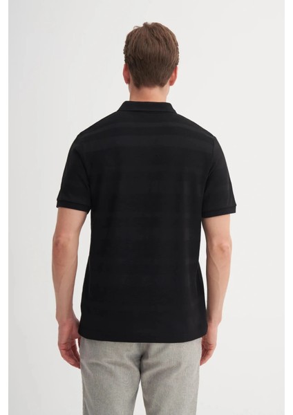 Cazador Polo Yaka Regular Fit Örme Çizgi Dokulu Tişört fırsatları