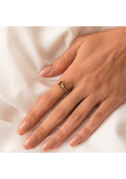 Gümüş Yüzük -Oval Kesim Tektaş Zultanit Yan Zirkon Taşlı Modern 925 Ayar Gümüş Kadın Yüzük-Hediyelik indirimleri