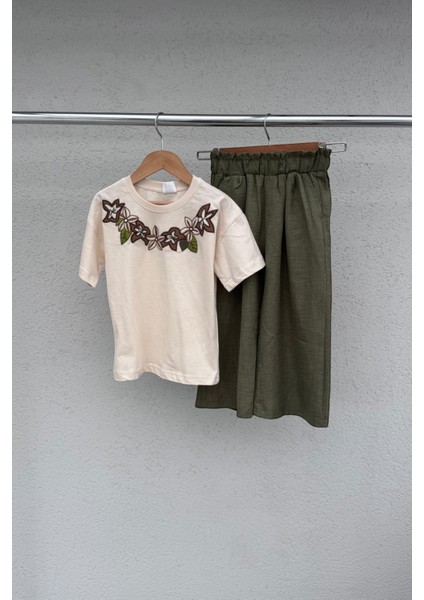 %100 Cotton Kız Çocuk Takım – Pantolon - Tişört Takım (3-10 Yaş) fiyatları
