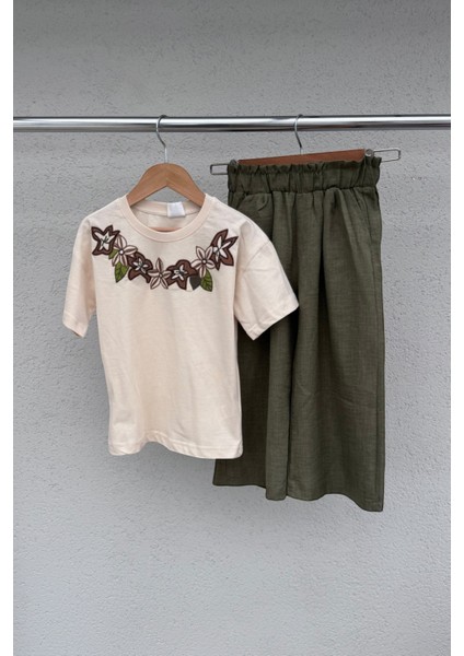 %100 Cotton Kız Çocuk Takım – Pantolon - Tişört Takım (3-10 Yaş) modelleri
