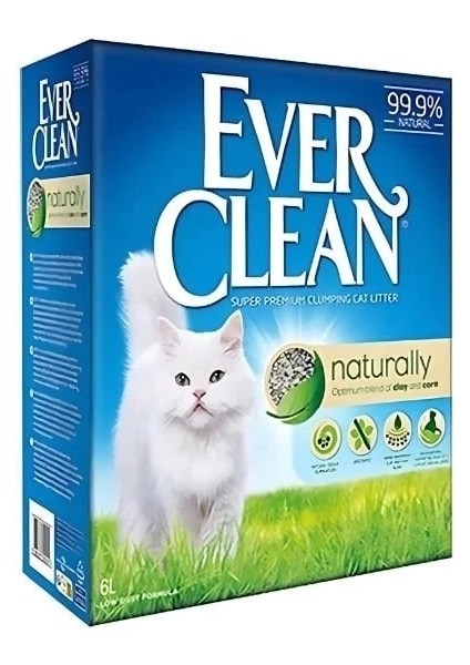 Ever Clean Naturally Parfümsüz Topaklanan Doğal Kedi Kumu 6 Lt