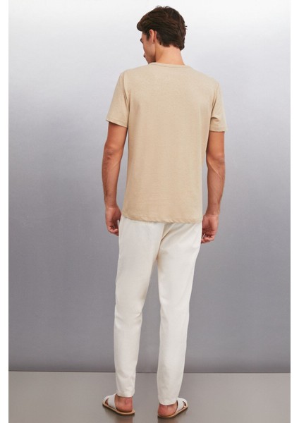 Conner Erkek Oversize Bej T-Shirt